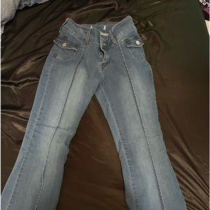 Blue Jeans, Mid-rise, Flare